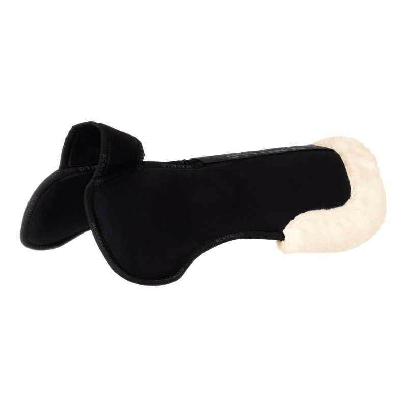 Acavallo Compensatore Piuma Pocket montone sintetico rialzo anteriore - Nero - colore lana sintetica Eco-Wool  Natural