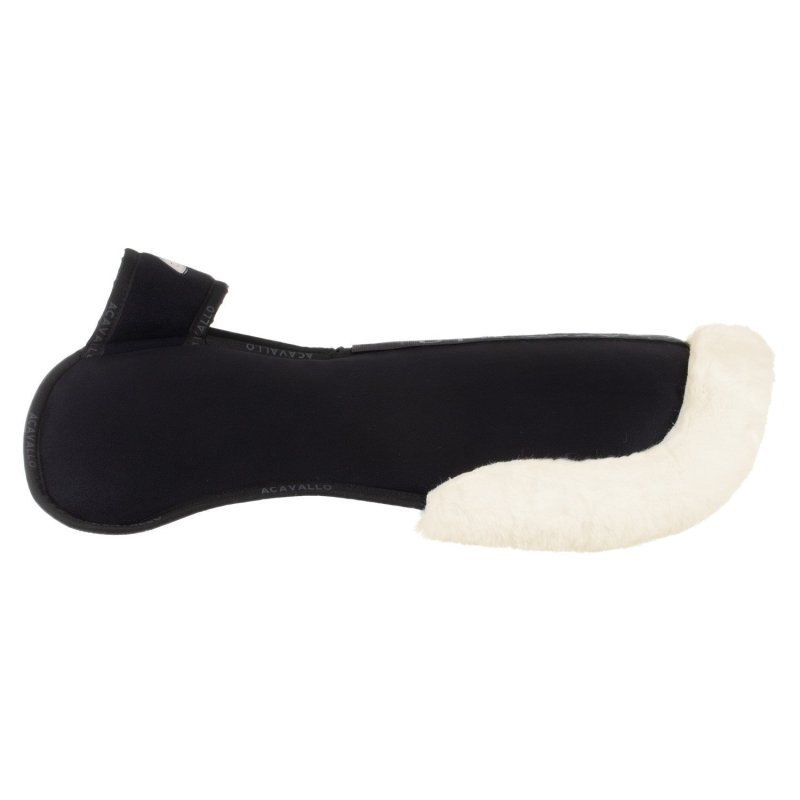 Acavallo Compensatore Piuma Pocket montone sintetico rialzo anteriore - Nero - colore lana sintetica Eco-Wool  Natural