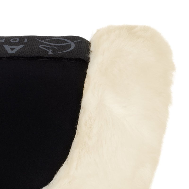 Acavallo Compensatore Piuma Pocket montone sintetico rialzo anteriore - Nero - colore lana sintetica Eco-Wool  Natural