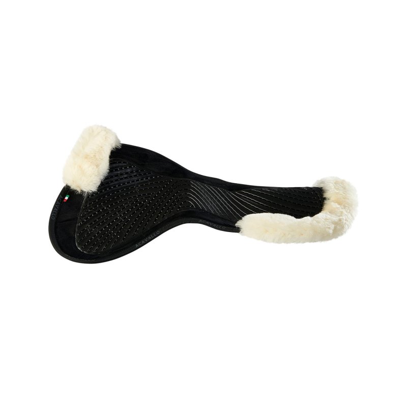 Acavallo Compensatore Twin Side in camoscio e montone - Nero - colore montone Sheepskin  Natural