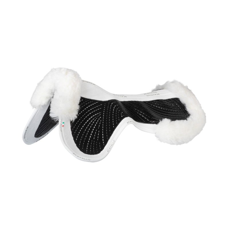 Acavallo Compensatore Twin Side in camoscio e montone - Bianco - colore montone Sheepskin  White