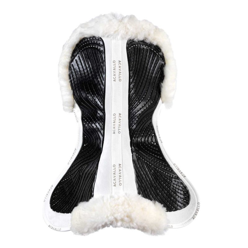 Acavallo Compensatore Twin Side in camoscio e montone - Bianco - colore montone Sheepskin  White