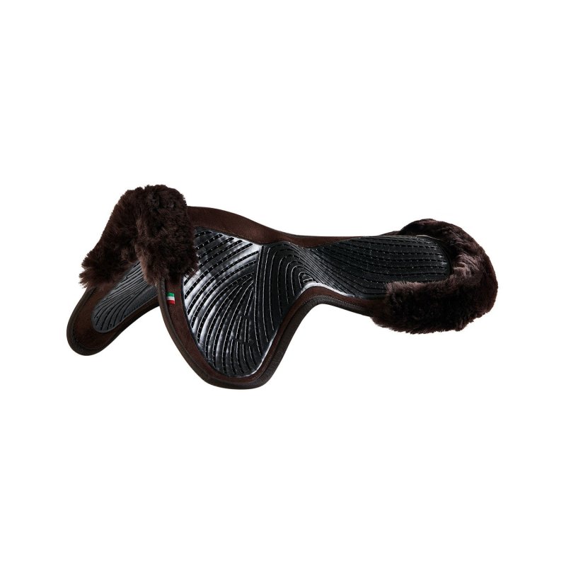 Acavallo Compensatore Twin Side in camoscio e montone - Marrone - colore montone Sheepskin  Brown