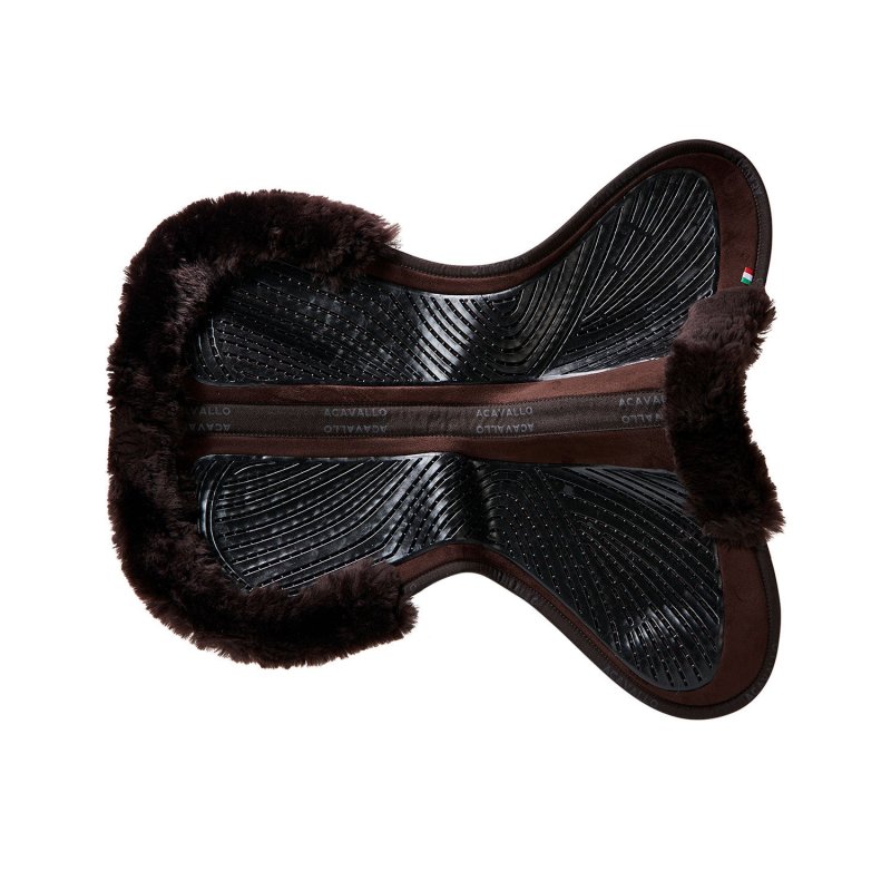 Acavallo Compensatore Twin Side in camoscio e montone - Marrone - colore montone Sheepskin  Brown