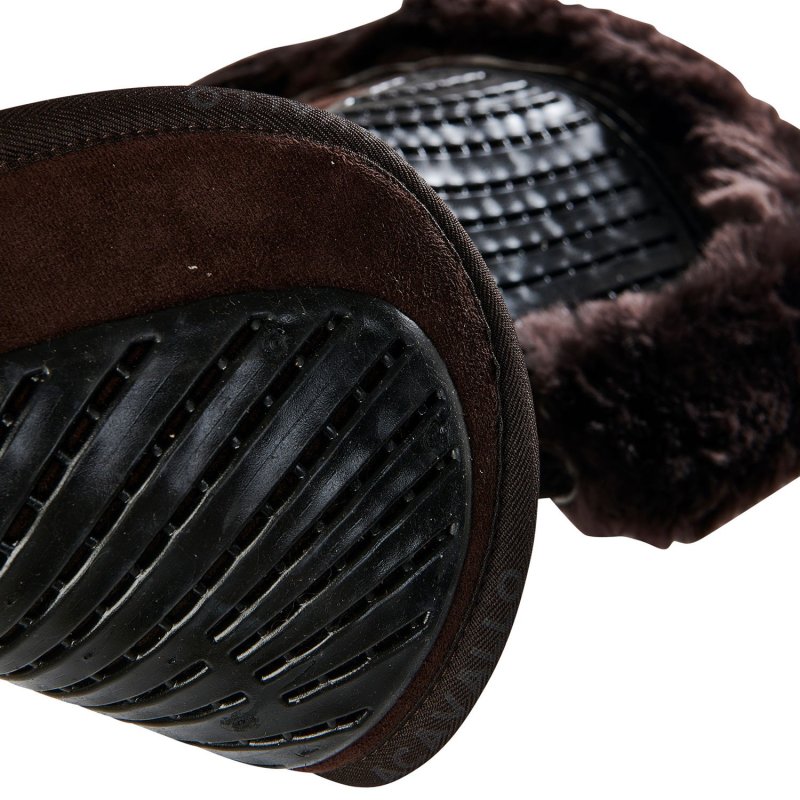 Acavallo Compensatore Twin Side in camoscio e montone - Marrone - colore montone Sheepskin  Brown
