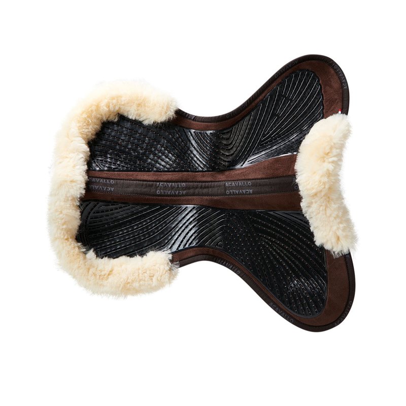 Acavallo Compensatore Twin Side in camoscio e montone - Marrone - colore montone Sheepskin  Natural
