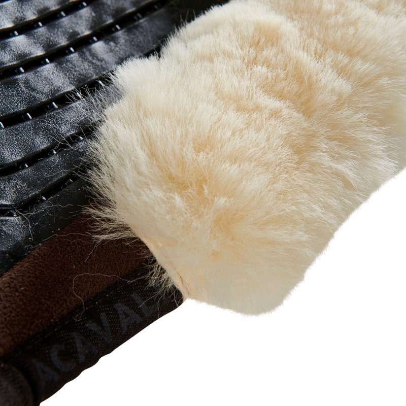 Acavallo Compensatore Twin Side in camoscio e montone - Marrone - colore montone Sheepskin  Natural