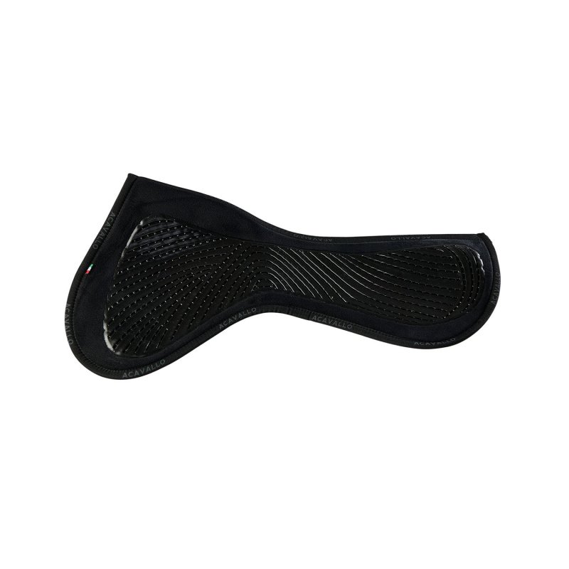 Acavallo Compensatore Twin Side in camoscio e gel - Nero
