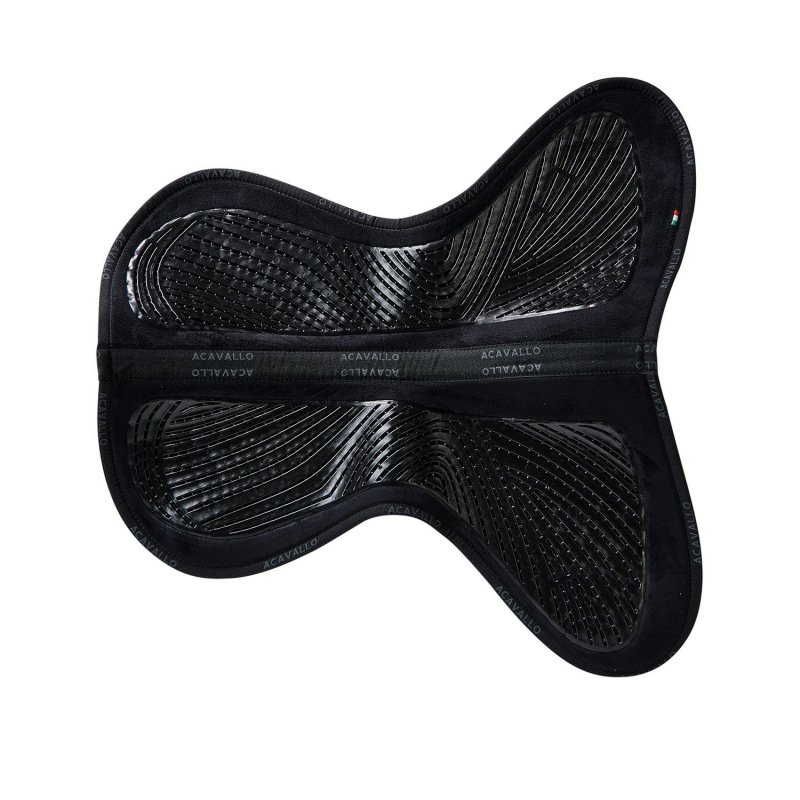 Acavallo Compensatore Twin Side in camoscio e gel - Nero