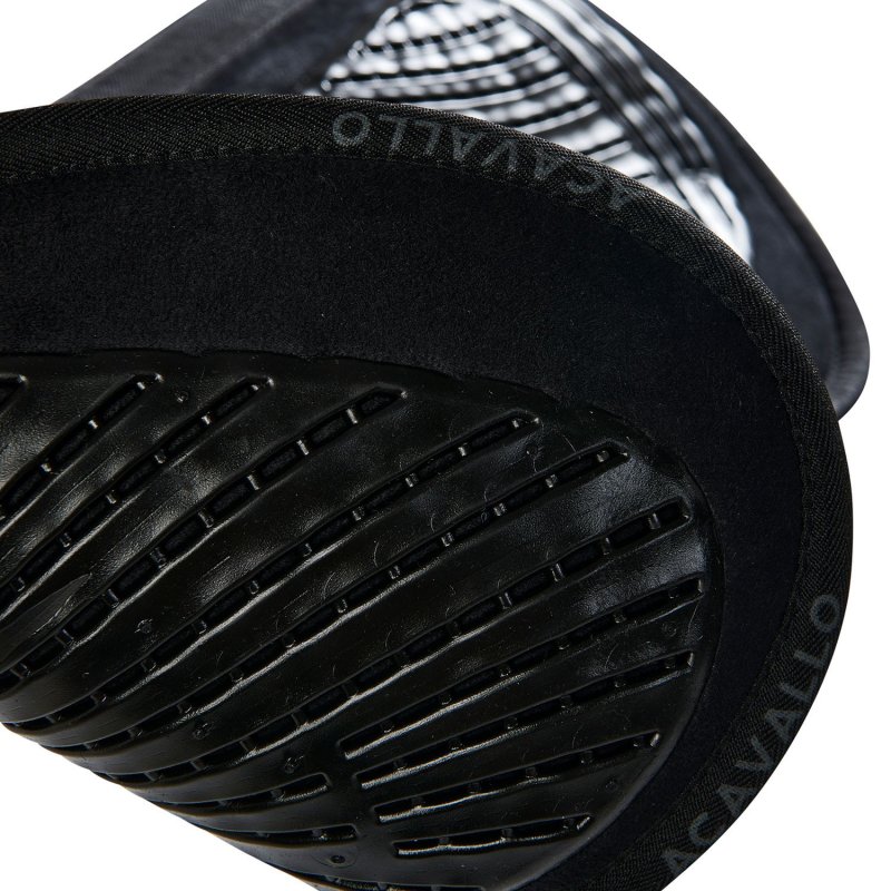 Acavallo Compensatore Twin Side in camoscio e gel - Nero