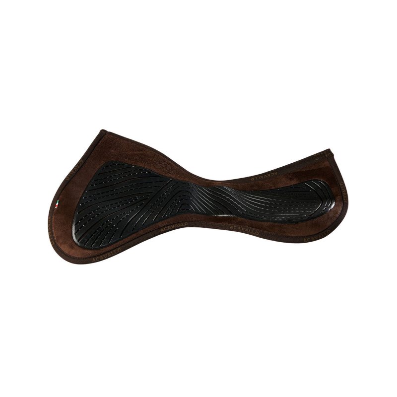 Acavallo Compensatore Twin Side in camoscio e gel - Marrone