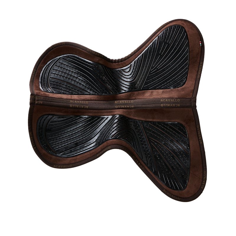 Acavallo Compensatore Twin Side in camoscio e gel - Marrone