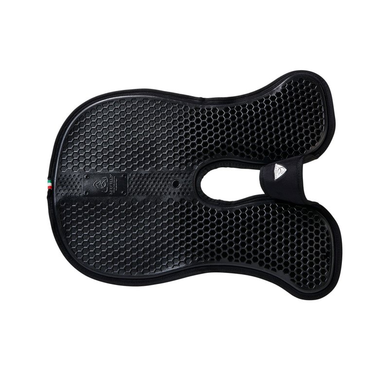 Acavallo Compensatore Hexagonal camoscio rialzo anteriore - Nero