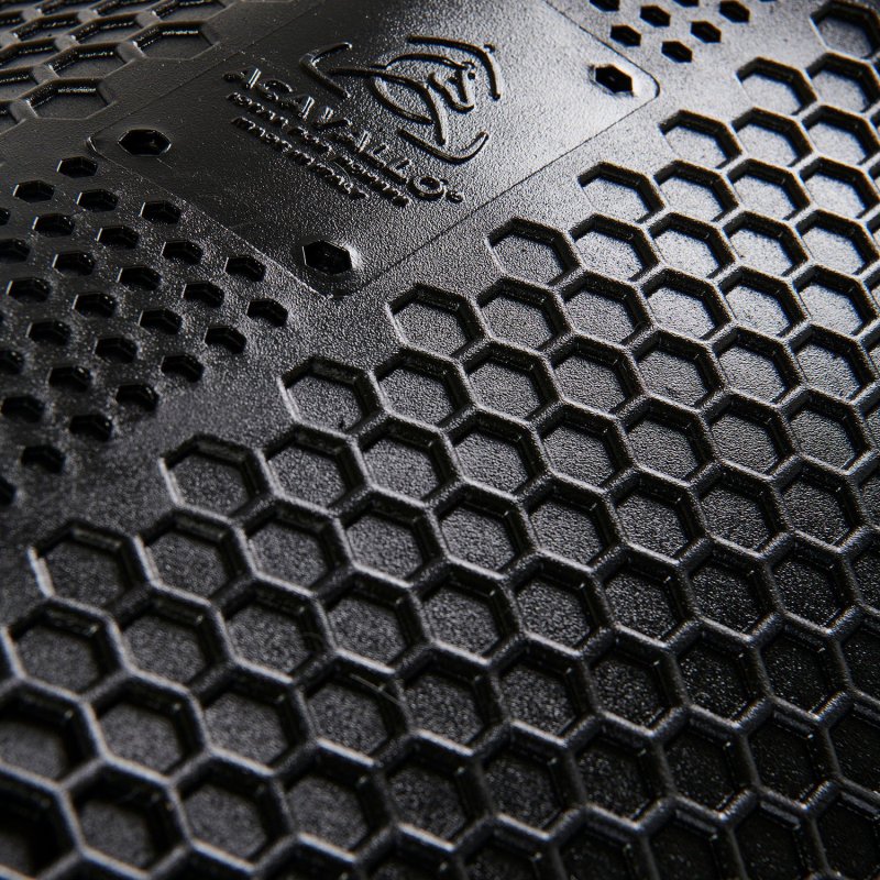 Acavallo Compensatore Hexagonal camoscio rialzo anteriore - Nero
