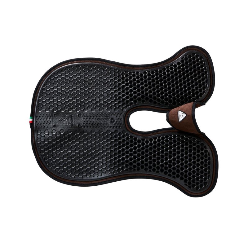 Acavallo Compensatore Hexagonal camoscio rialzo anteriore - Marrone