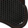 Acavallo Compensatore Hexagonal camoscio e bordo in montone - Marrone - colore montone Sheepskin  Natural