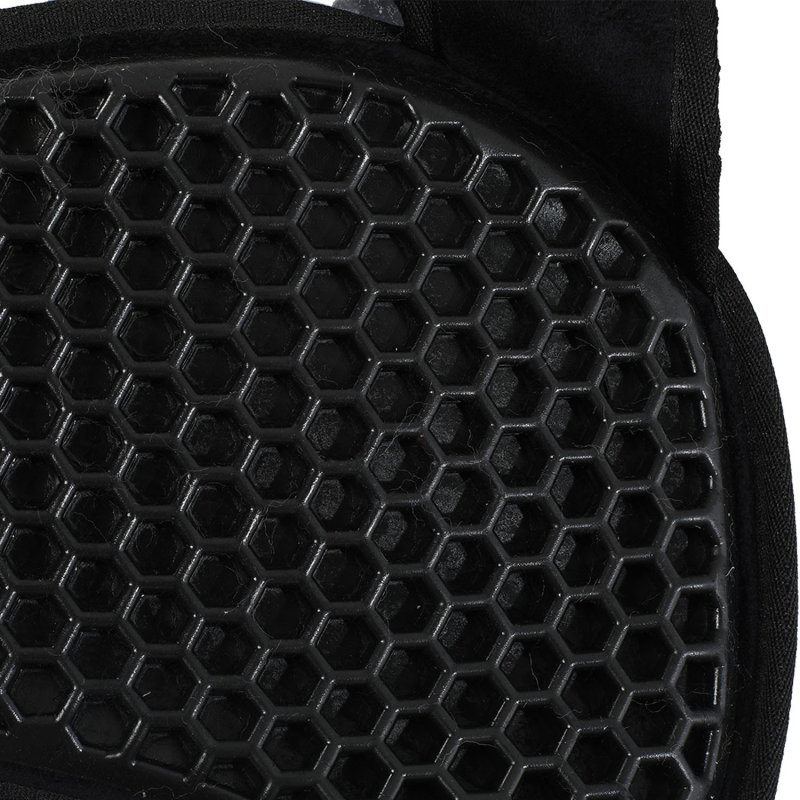 Acavallo Compensatore Hexagonal camoscio e bordo in montone - Nero - colore montone Sheepskin  Black