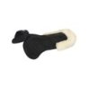 Acavallo Compensatore Hexagonal camoscio e bordo in montone - Nero - colore montone Sheepskin  Natural