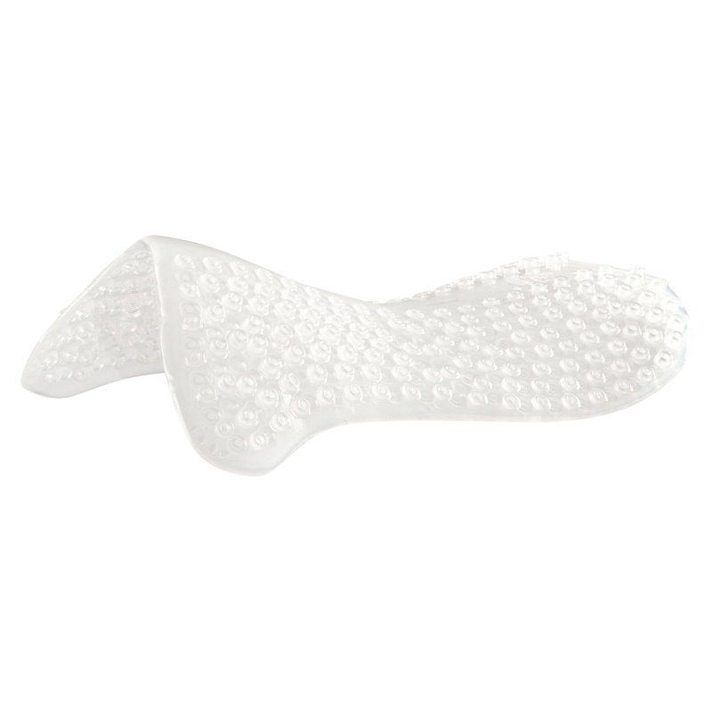 Acavallo Compensatore in gel Massage rialzi anteriore e posteriore - Trasparente