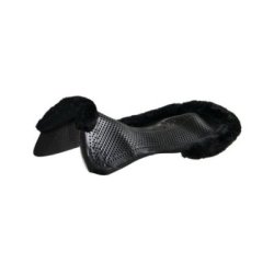 Acavallo Compensatore gel Classic con montone sintetico sagomato - Nero - colore lana sintetica Eco-Wool  Black