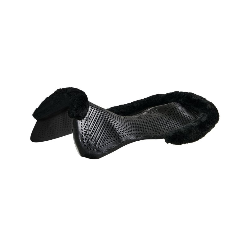Acavallo Compensatore gel Classic con montone sintetico sagomato - Nero - colore lana sintetica Eco-Wool  Black