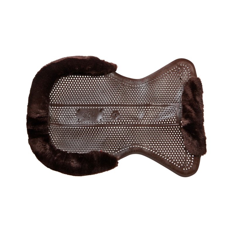 Acavallo Compensatore gel Classic con montone sintetico sagomato - Marrone - colore lana sintetica Eco-Wool  Brown