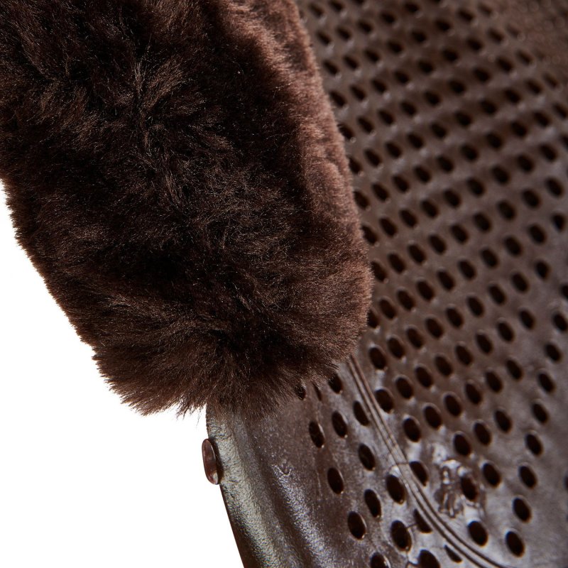 Acavallo Compensatore gel Classic con montone sintetico sagomato - Marrone - colore lana sintetica Eco-Wool  Brown