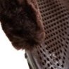 Acavallo Compensatore gel Classic con montone sintetico sagomato - Marrone - colore lana sintetica Eco-Wool  Brown