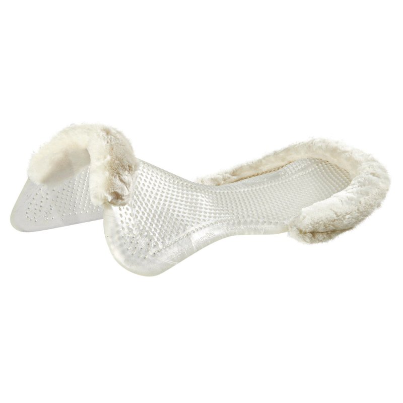 Acavallo Compensatore gel Classic con montone sintetico sagomato - Trasparente - colore lana sintetica Eco-Wool  Natural