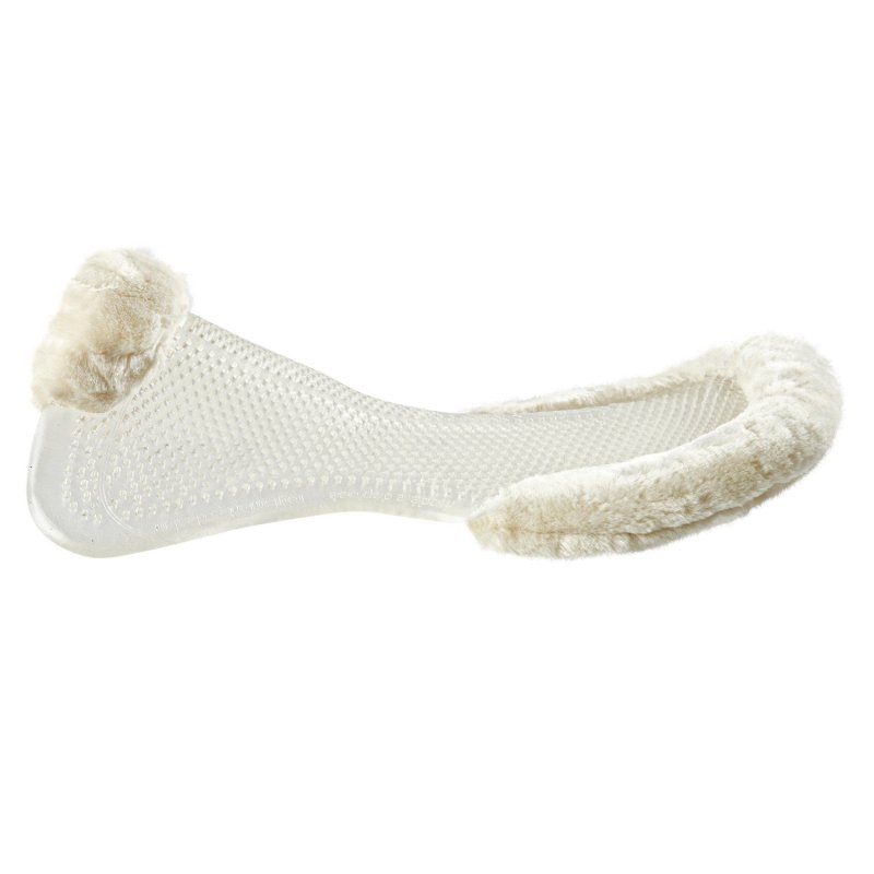 Acavallo Compensatore gel Classic con montone sintetico sagomato - Trasparente - colore lana sintetica Eco-Wool  Natural