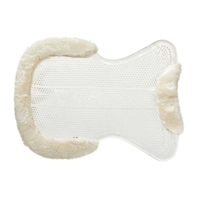 Acavallo Compensatore gel Classic con montone sintetico sagomato - Trasparente - colore lana sintetica Eco-Wool  Natural