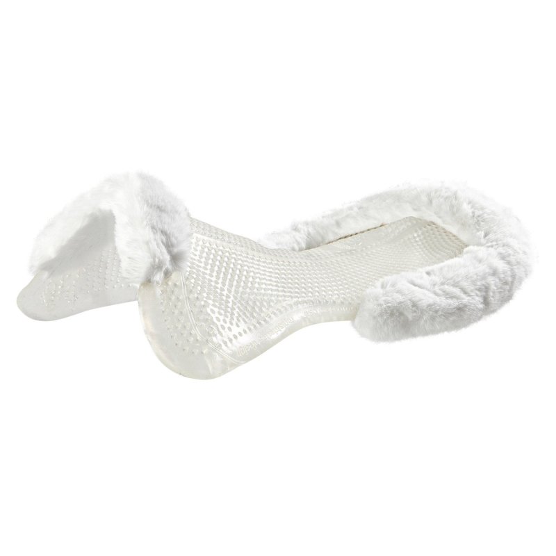 Acavallo Compensatore gel Classic con montone sintetico sagomato - Trasparente - colore lana sintetica Eco-Wool  White