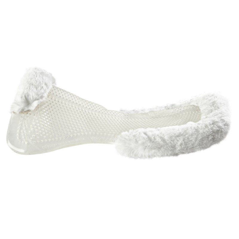Acavallo Compensatore gel Classic con montone sintetico sagomato - Trasparente - colore lana sintetica Eco-Wool  White