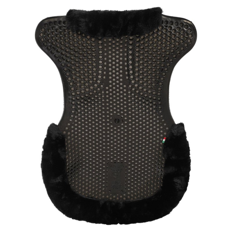 Acavallo Compensatore gel Classic montone sintetico rialzo anteriore - Nero - colore lana sintetica Eco-Wool  Black