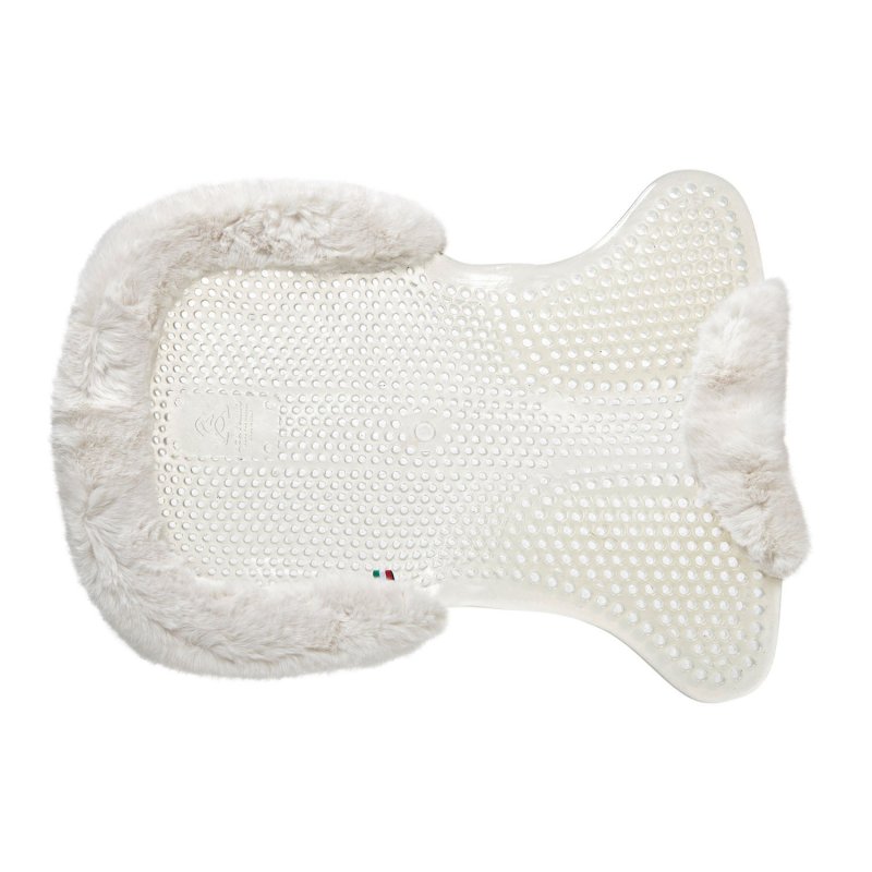 Acavallo Compensatore gel Classic montone sintetico rialzo anteriore - Trasparente - colore lana sintetica Eco-Wool  Natural