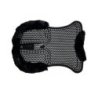Acavallo Compensatore gel Classic montone sintetico rialzo posteriore - Nero - colore lana sintetica Eco-Wool  Black