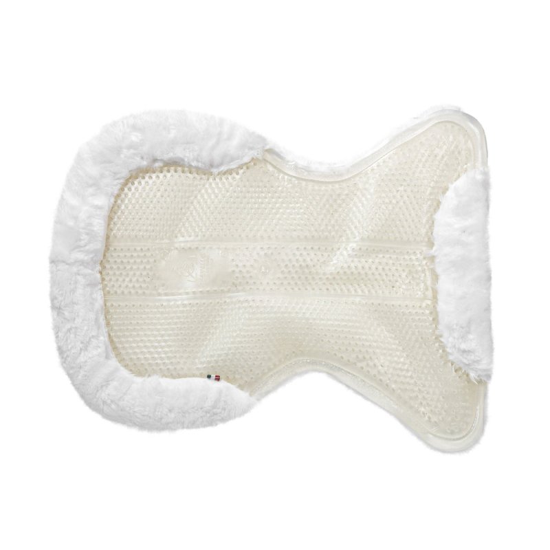 Acavallo Compensatore gel Classic rivestito in montone sintetico - Trasparente - colore lana sintetica Eco-Wool  White