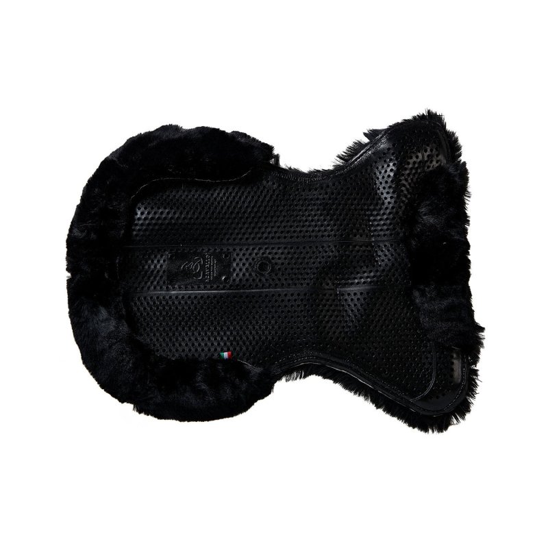 Acavallo Compensatore gel Classic rivestito in montone sintetico - Nero - colore lana sintetica Eco-Wool  Black