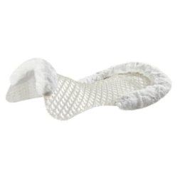 Acavallo Compensatore gel Respira con montone sintetico sagomato - Trasparente - colore lana sintetica Eco-Wool  White