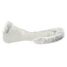 Acavallo Compensatore gel Respira con montone sintetico sagomato - Trasparente - colore lana sintetica Eco-Wool  White