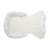 Acavallo Compensatore gel Respira con montone sintetico sagomato - Trasparente - colore lana sintetica Eco-Wool  White