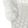 Acavallo Compensatore gel Respira con montone sintetico sagomato - Trasparente - colore lana sintetica Eco-Wool  White