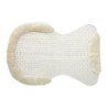 Acavallo Compensatore gel Respira con montone sintetico sagomato - Trasparente - colore lana sintetica Eco-Wool  Natural