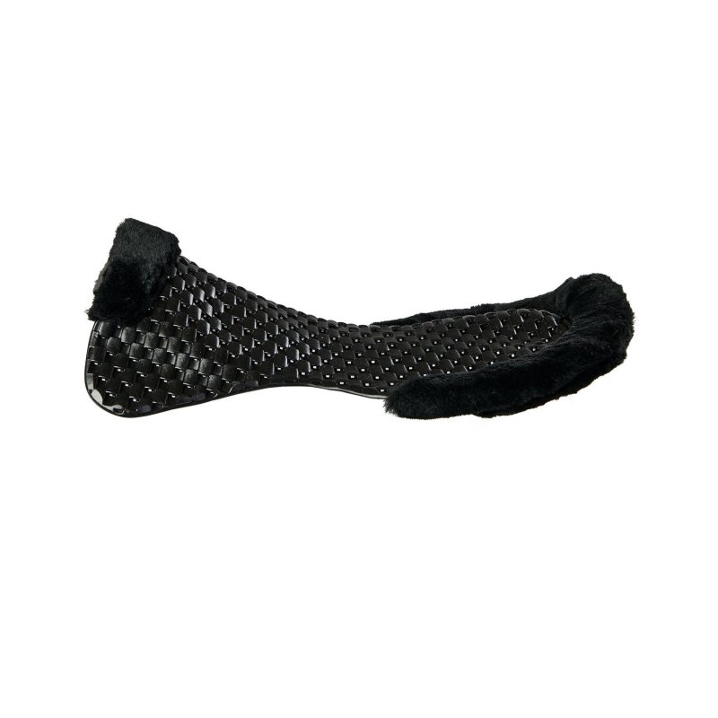 Acavallo Compensatore gel Respira con montone sintetico sagomato - Nero - colore lana sintetica Eco-Wool  Black