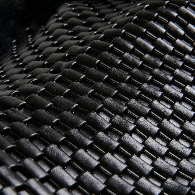 Acavallo Compensatore gel Respira con montone sintetico sagomato - Nero - colore lana sintetica Eco-Wool  Black