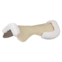 Acavallo Compensatore gel Classic Dri-Lex e mezzo bordo montone - Trasparente - colore montone Sheepskin  White