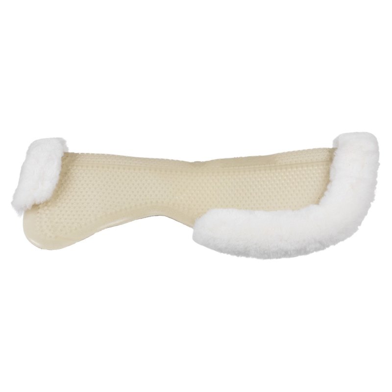 Acavallo Compensatore gel Classic Dri-Lex e mezzo bordo montone - Trasparente - colore montone Sheepskin  White