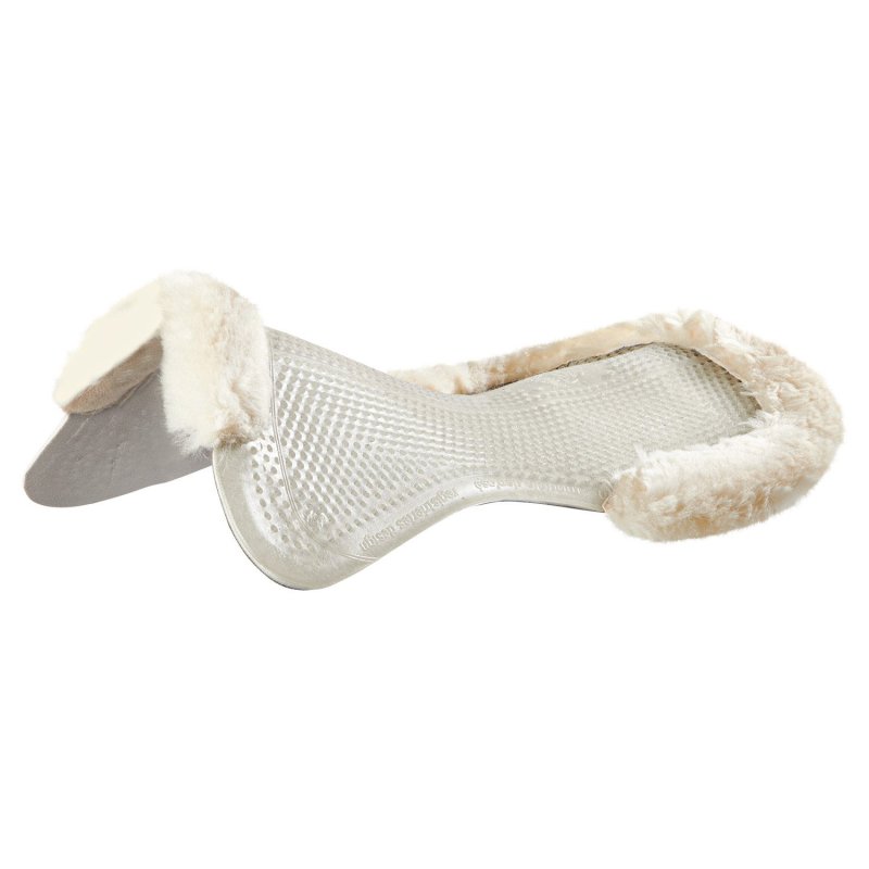 Acavallo Compensatore gel Classic Dri-Lex e mezzo bordo montone - Trasparente - colore montone Sheepskin  Natural