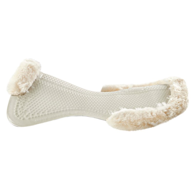 Acavallo Compensatore gel Classic Dri-Lex e mezzo bordo montone - Trasparente - colore montone Sheepskin  Natural