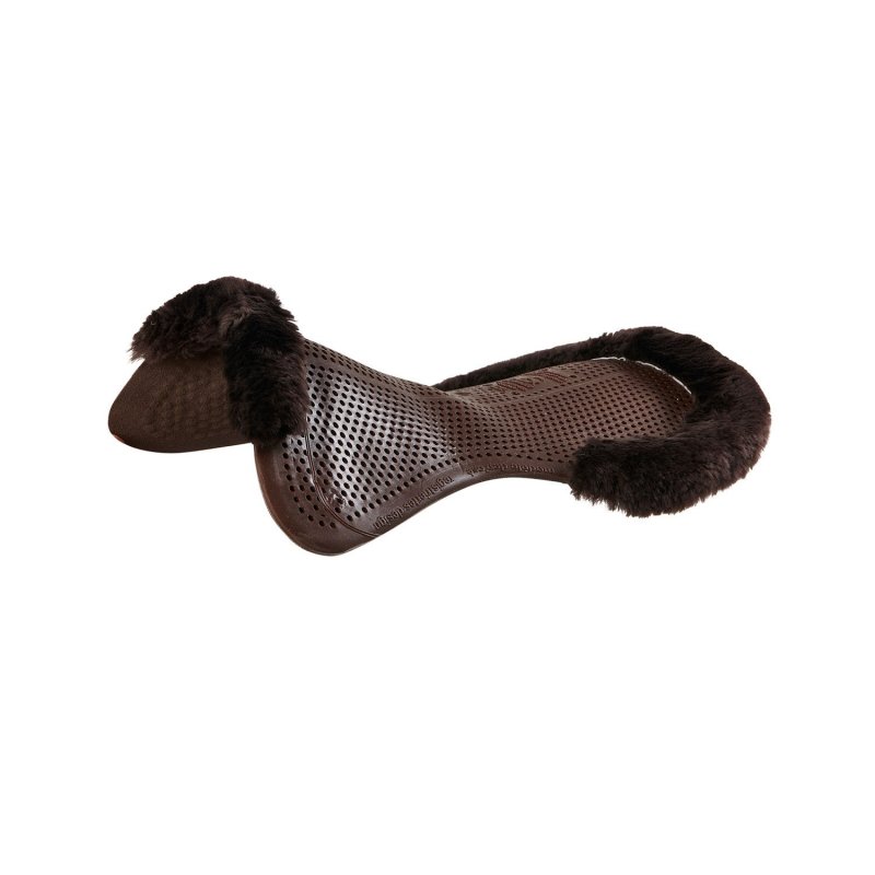 Acavallo Compensatore gel Classic Dri-Lex e mezzo bordo montone - Marrone - colore montone Sheepskin  Brown